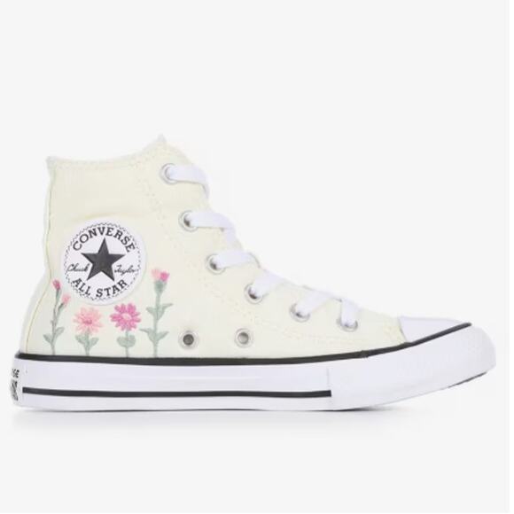 Converse Other - NWT Converse Chuck Taylor All Star Hi Kids Youth 2 Floral High-Top Sneakers